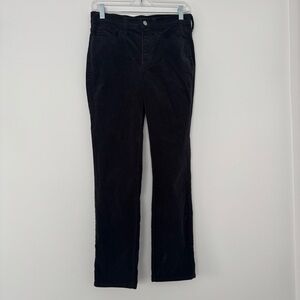 J.Crew High Rise Straight Corduroy Pants Black Fair Trade Certified Women’s 27